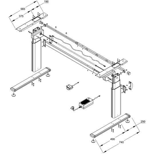 TISCHGESTELLE T1