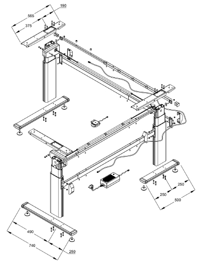 TISCHGESTELLE T3