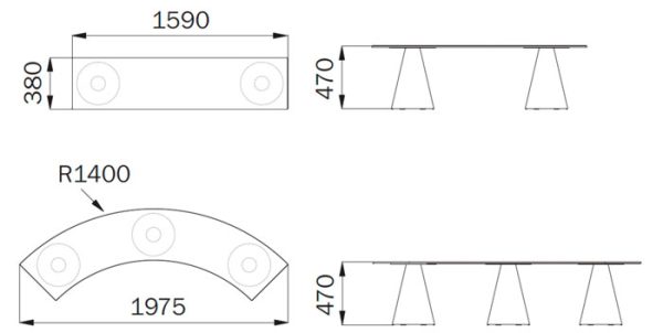 TISCH IKON BENCH