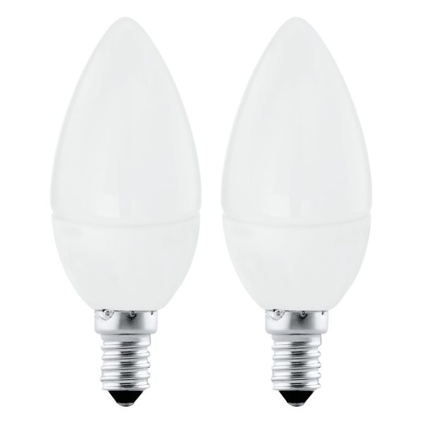 SADA 2KS LED ŽÁROVEK E14 SVÍČKA 4W