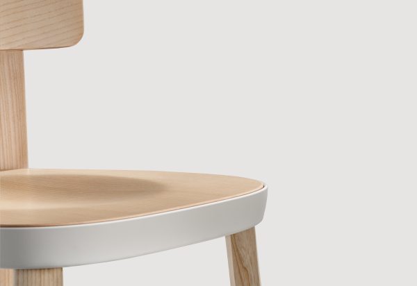Wooden bar stool FOLK