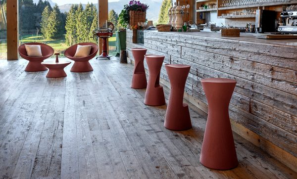 Plastic bar stool FADE