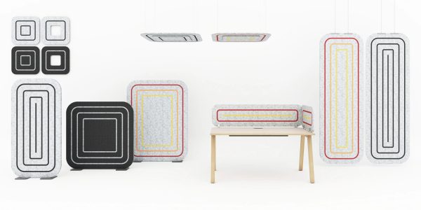 Free-standing acoustic panel HIPPY HIFS