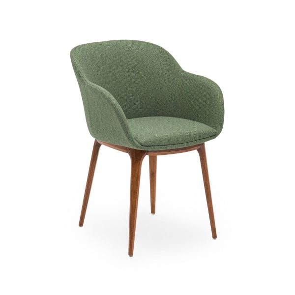 Elegant upholstered chair SHELL W PAD